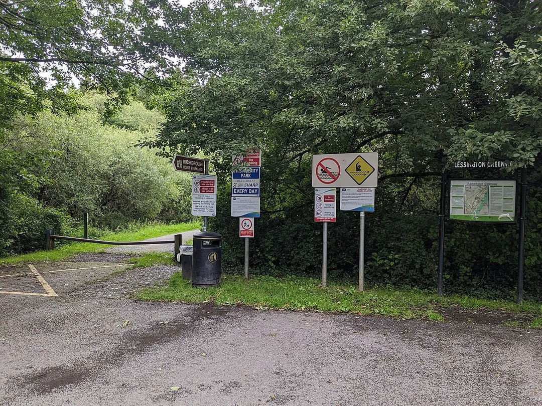 Entrance to the Blessington Greenway at Russellstown Bay adjacent to Russborough House