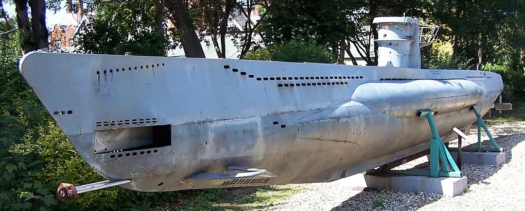 Bletchley Park, scale model of German WWII submarine, used in the movie Enigma and later donated to the museum.

Photo Cnyborg, July 2005