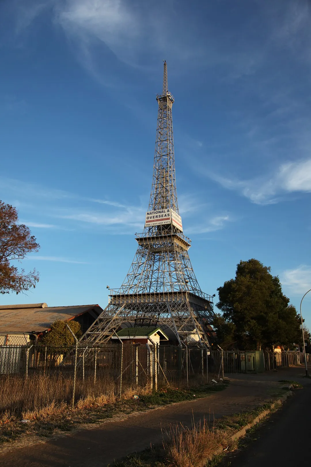 An Eiffel Tower reproduction in Bloemfontein, South Africa
