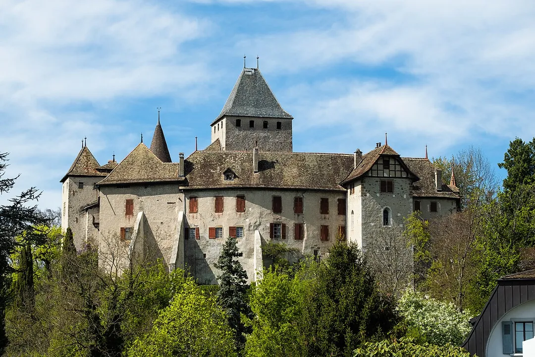 The Blonay castle as seen from the south.