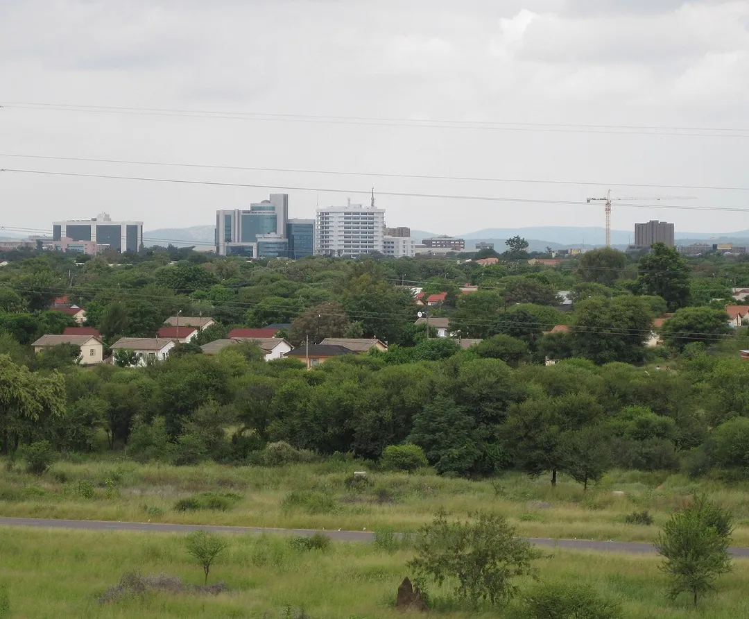 Skyline of Gaborone, Botswana