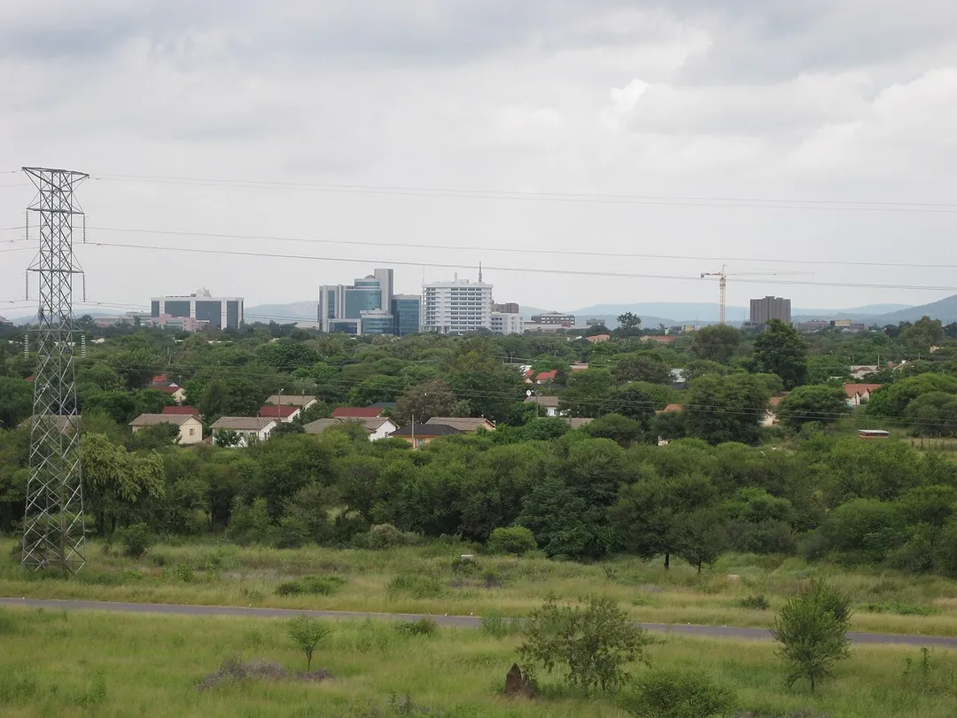 Skyline of Gaborone, Botswana