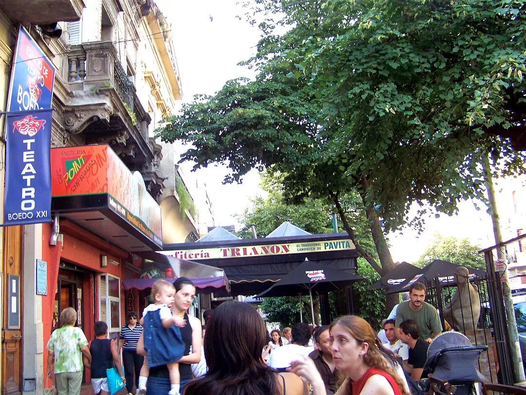 Cafes along Boedo Avenue, Buenos Aires.
