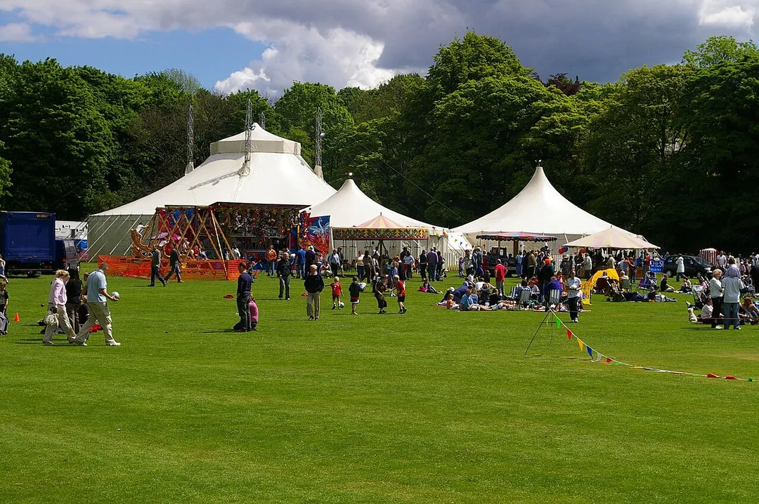 Tents at the 2005 Bollington Festival in Cheshire