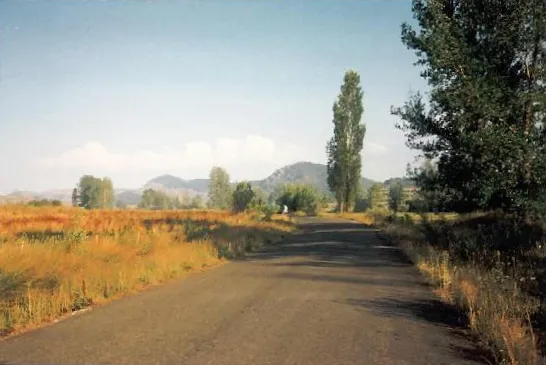 Boñar, Spain. rural outskirts of town