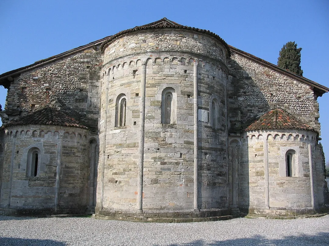 Basilica of Santa Giulia, surviving apse, in the municipality of Bonate Sotto.