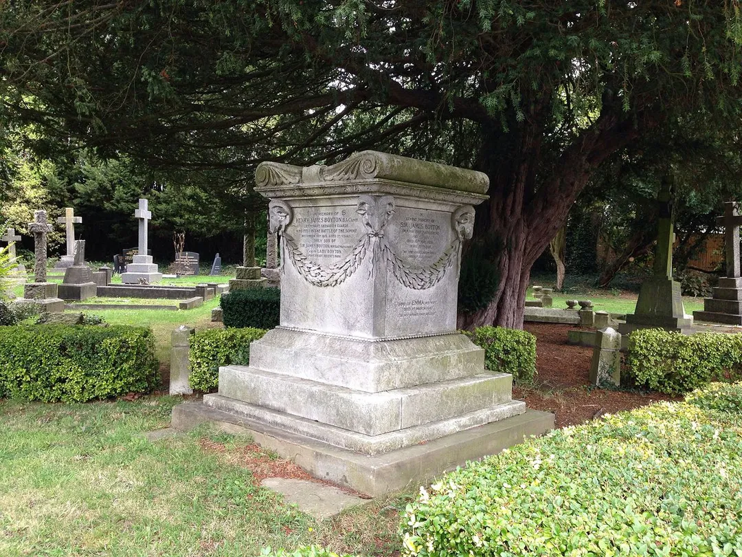 The grave of Sir James Boyton in East Finchley Cemetery