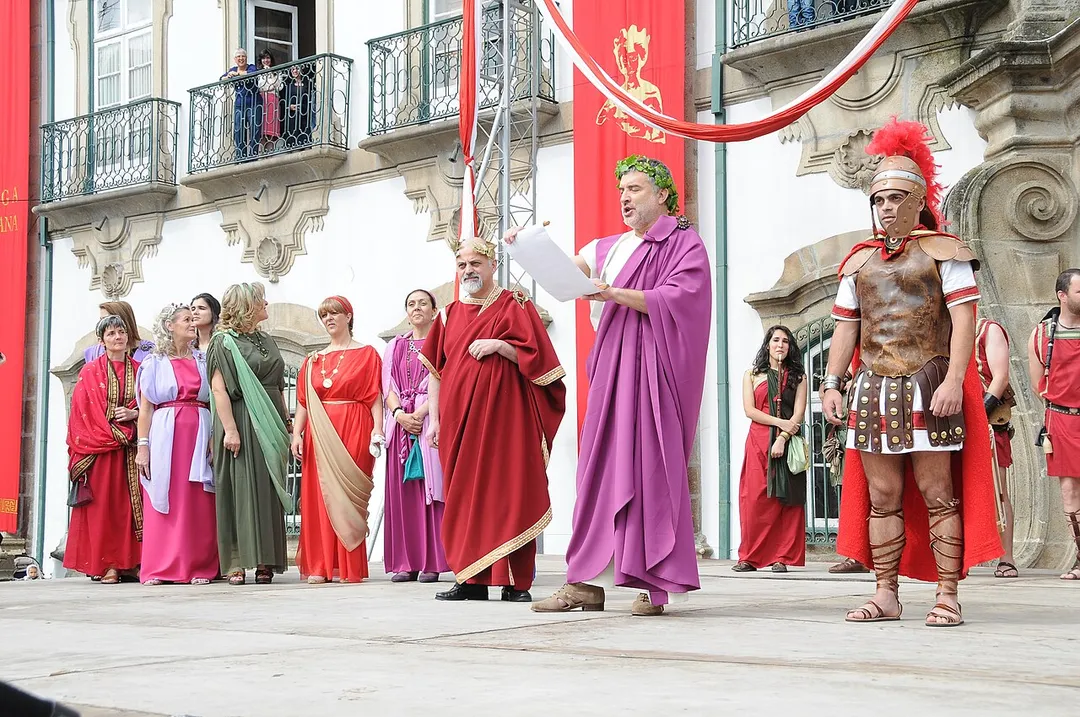 Opening of the Roman Market in Braga, Portugal.