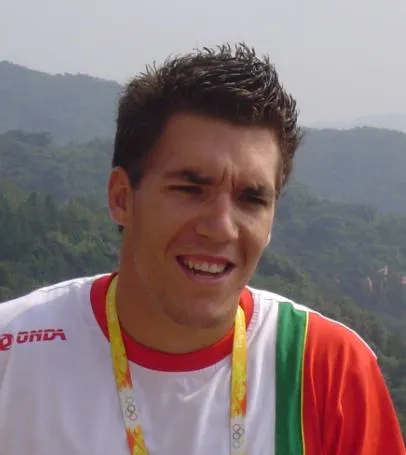Emanuel Silva at the Great Wall in Badaling one day after the 2008 Summer Olympics.