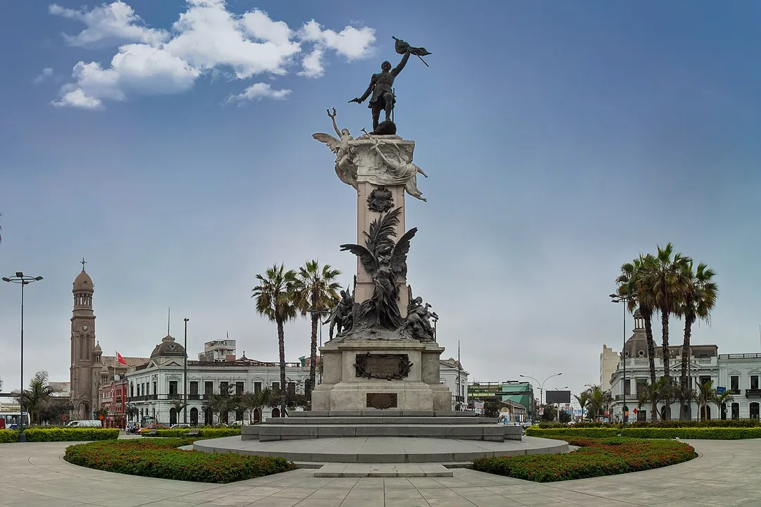 This is a photo of a monument in Peru, identified by ID