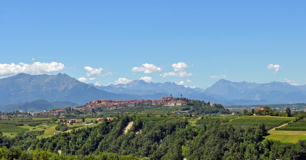 The town of Mondovì in Piemonte