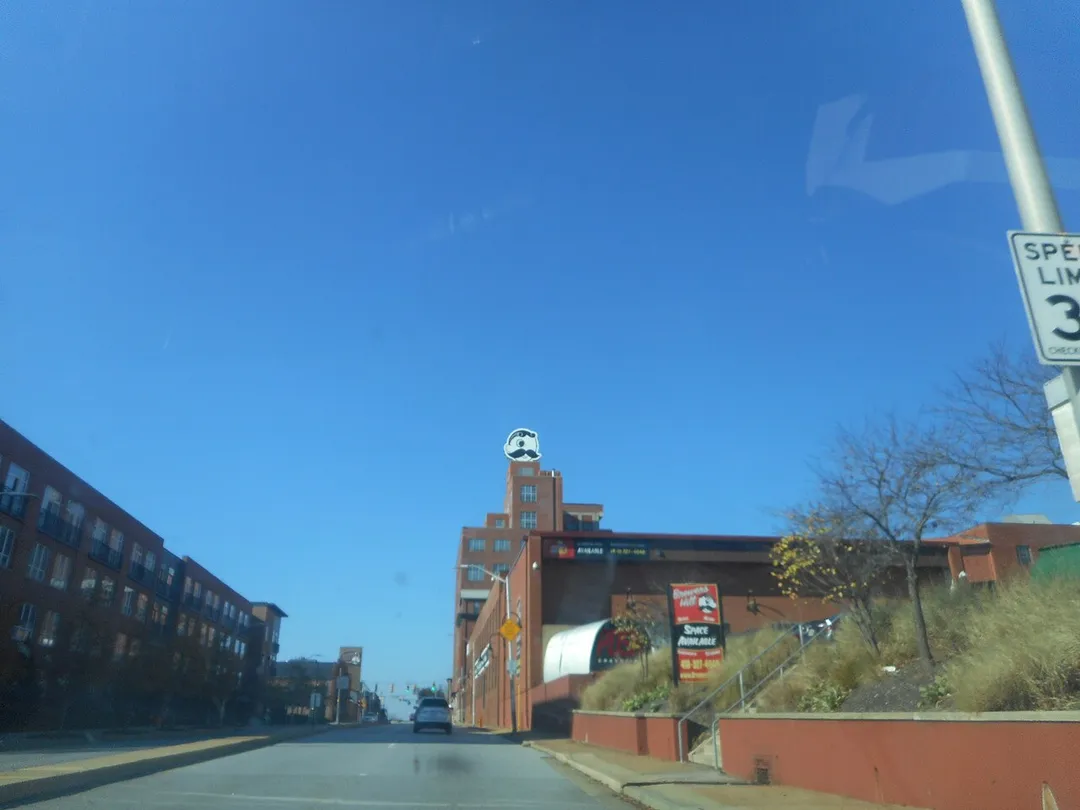 One of two buildings originally owned by National Brewing Company, on O'Donnell Avenue in the Brewers Hill Historic District east of the Canton section of Baltimore, Maryland.