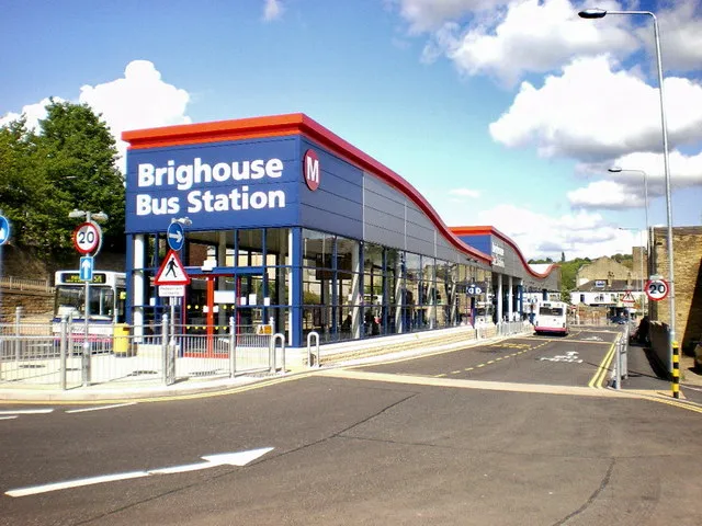 The new bus station at Brighouse, West Yorkshire, England