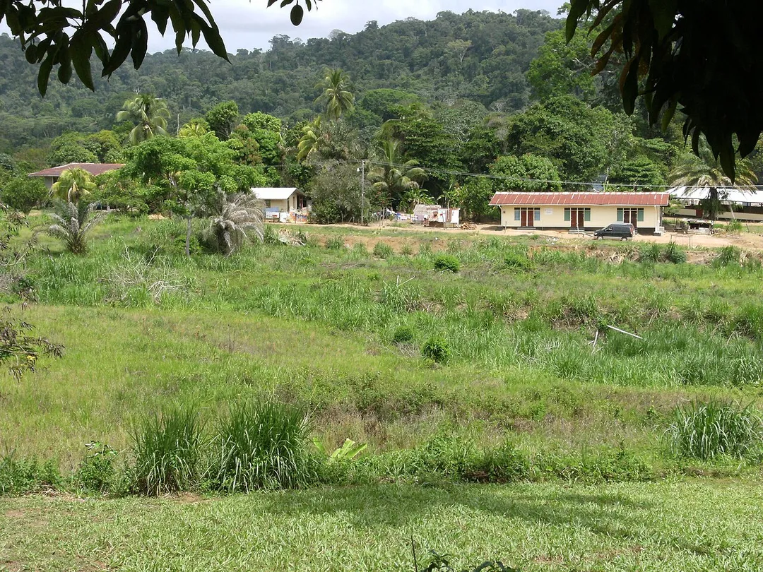 Brokopondo village in Suriname.