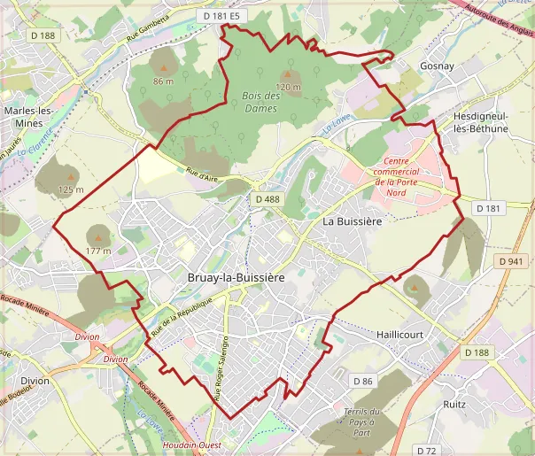 carte réalisée sur umap