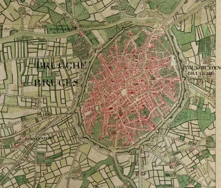 Bruges,_Belgium_;_
detail from Ferraris_Map
