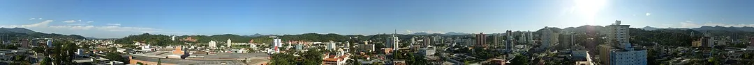 Panorama da cidade de Brusque, Santa Catarina.