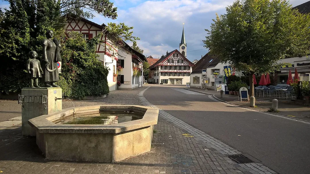 Dorfkern von Wangen ZH, Schweiz