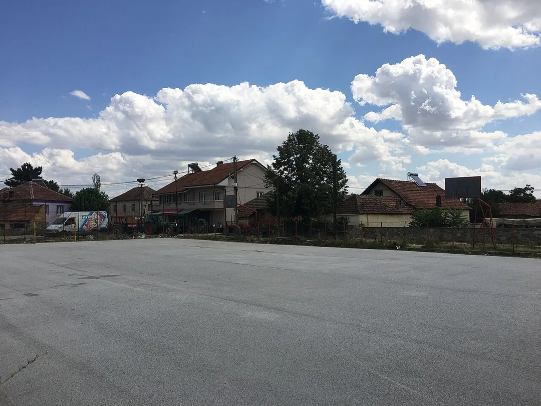 A playing ground in the village of Bučin