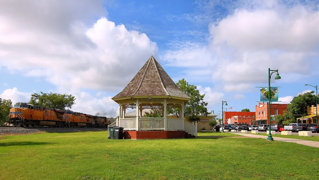 The Downtown Gazebo in Buda, Texas, United States.