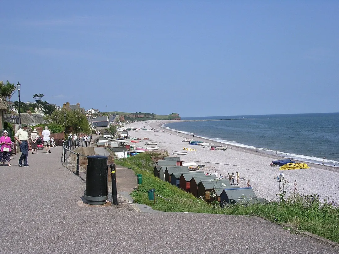 The beach at Budleigh Salterton
Photo by me