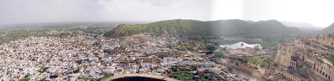 Panoramic view of Bundi, Rajasthan, India.
