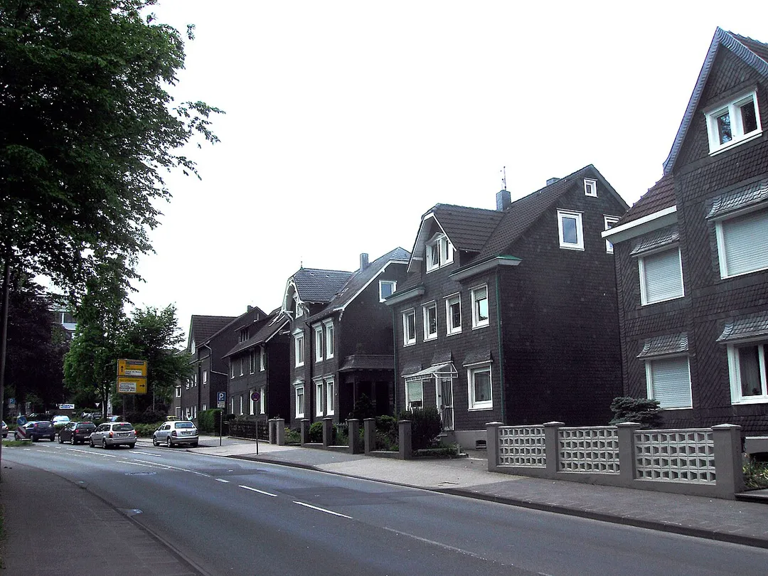 Typical houses in Burscheid, Germany