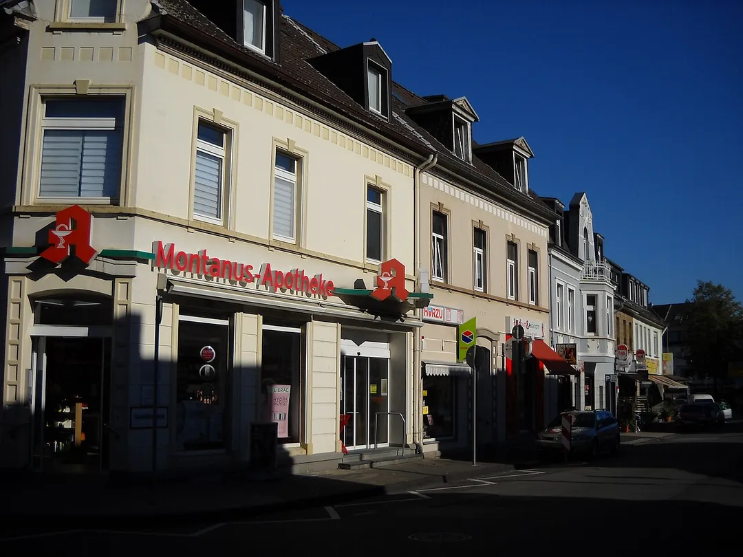 Innenstadt von Burscheid im Rheinland im September 2015.