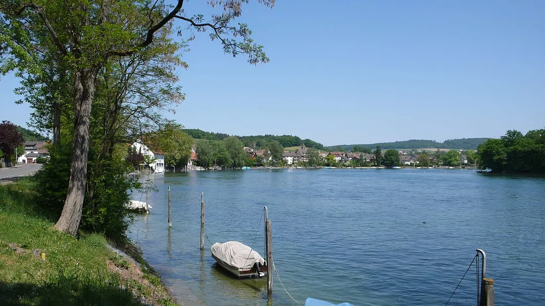 Blick auf Büsingen am Hochrhein