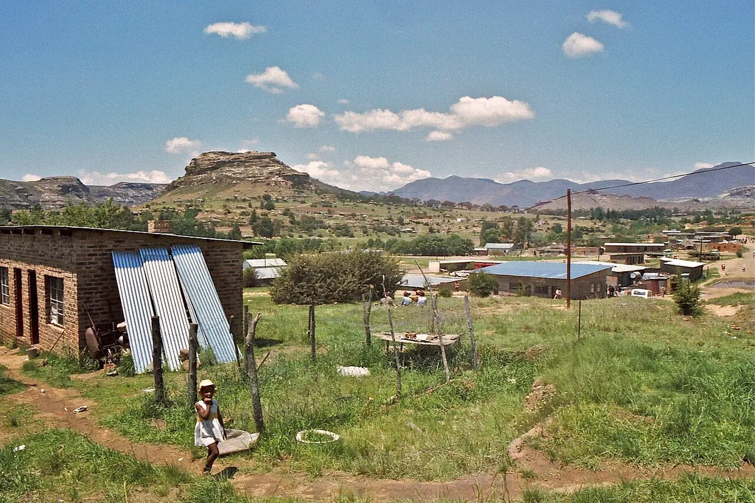 In Butha Buthe, Lesotho