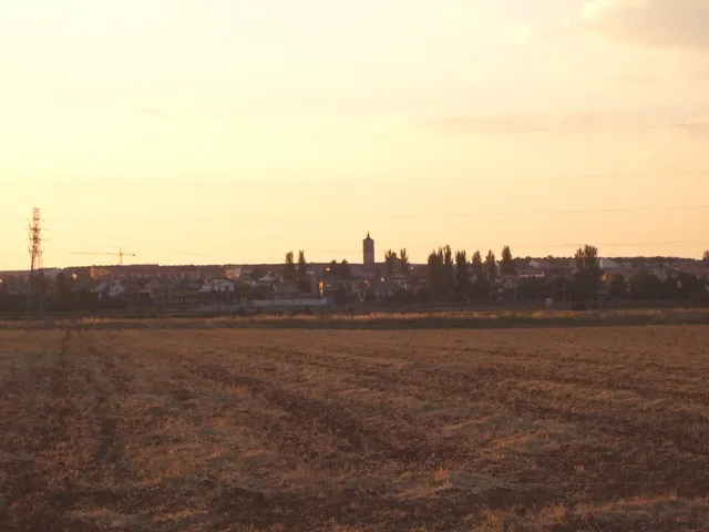 Sunset of summer in the Henares' Countryside. Cabanillas del Campo (Guadalajara, Spain).