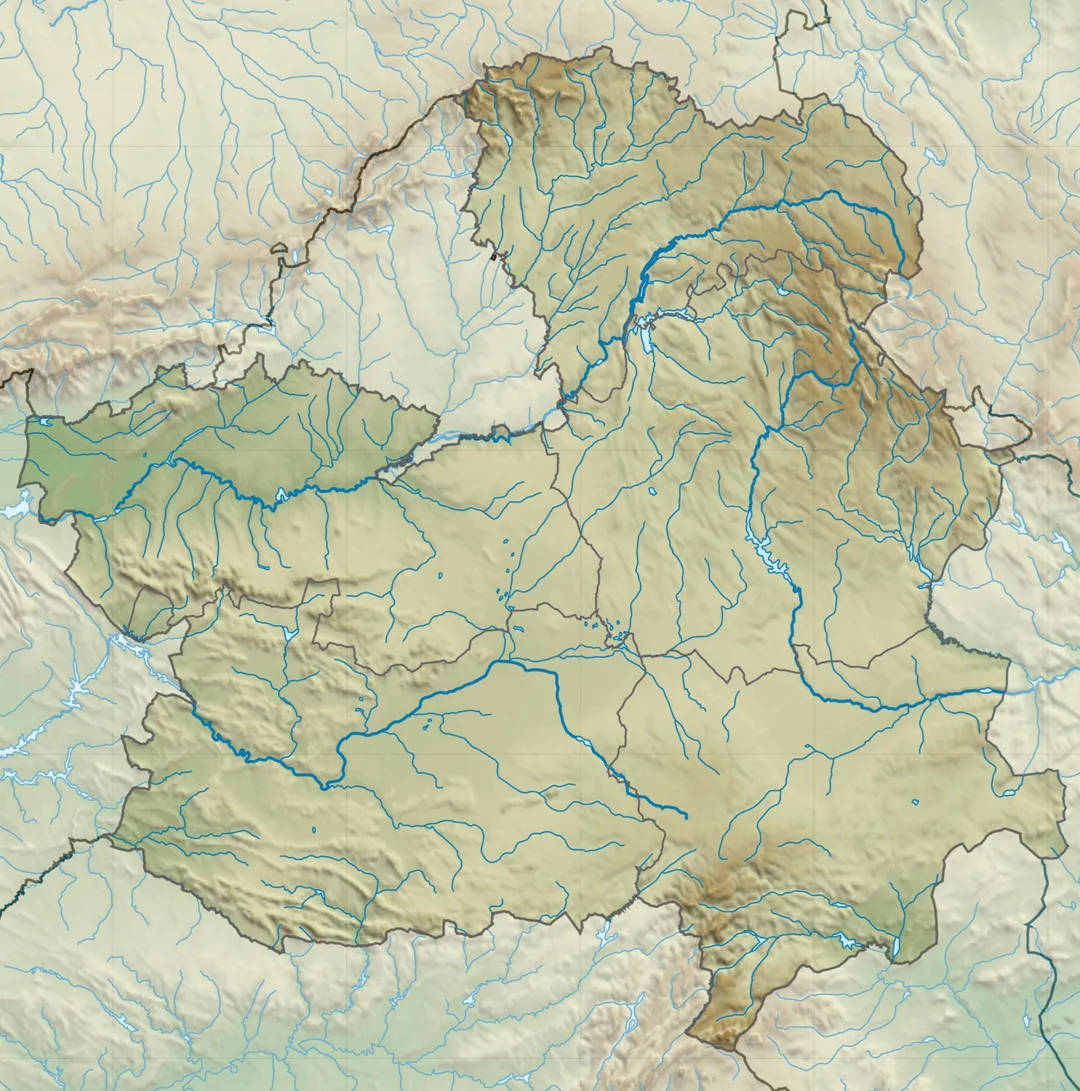 Location map relief of Castile-La Mancha