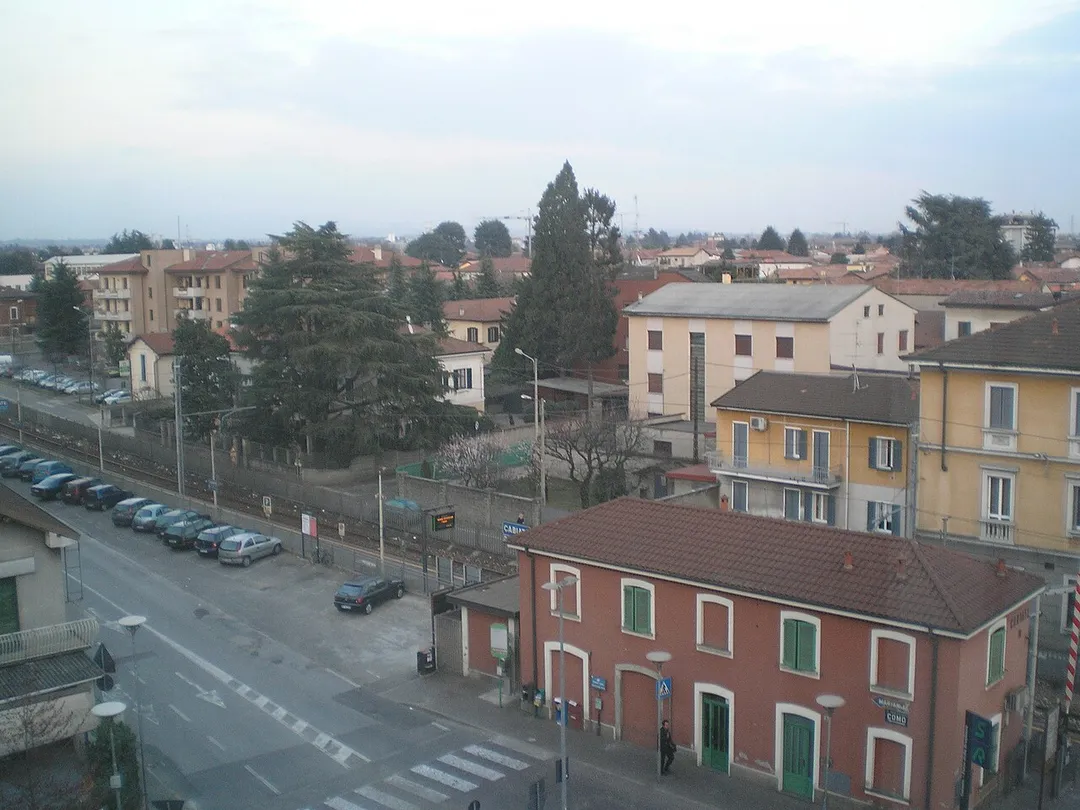Il panorama del paese di Cabiate.