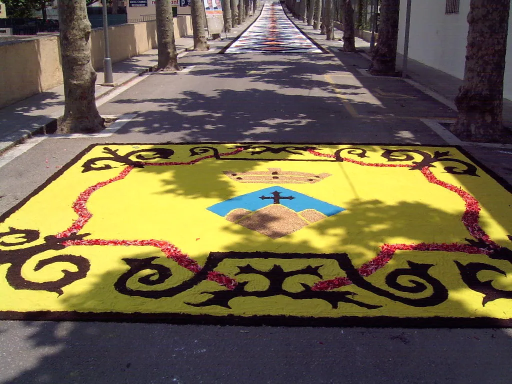 Catifa de flors de l'de Cabrils a Corpus.