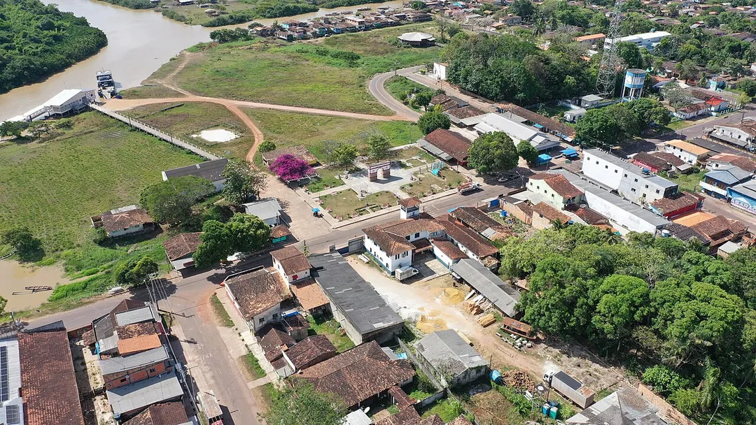 Aerial view of Cachoeira do Arari - Pará - Brazil