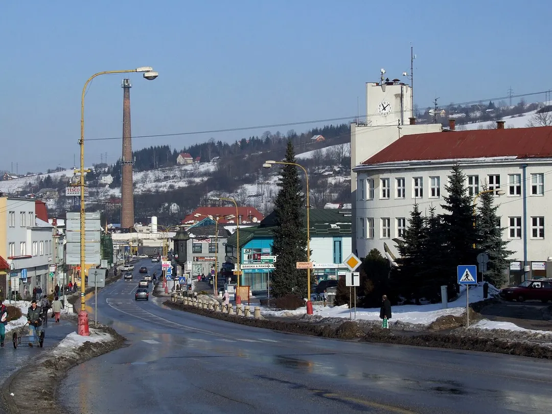 Čadca (Tschadsa, Csaca), Slovakia - city center
