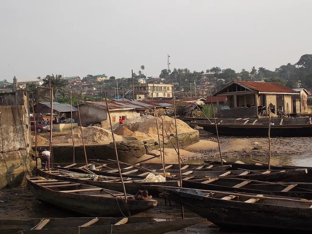 fishermen resting in Calabar, Nigeria
