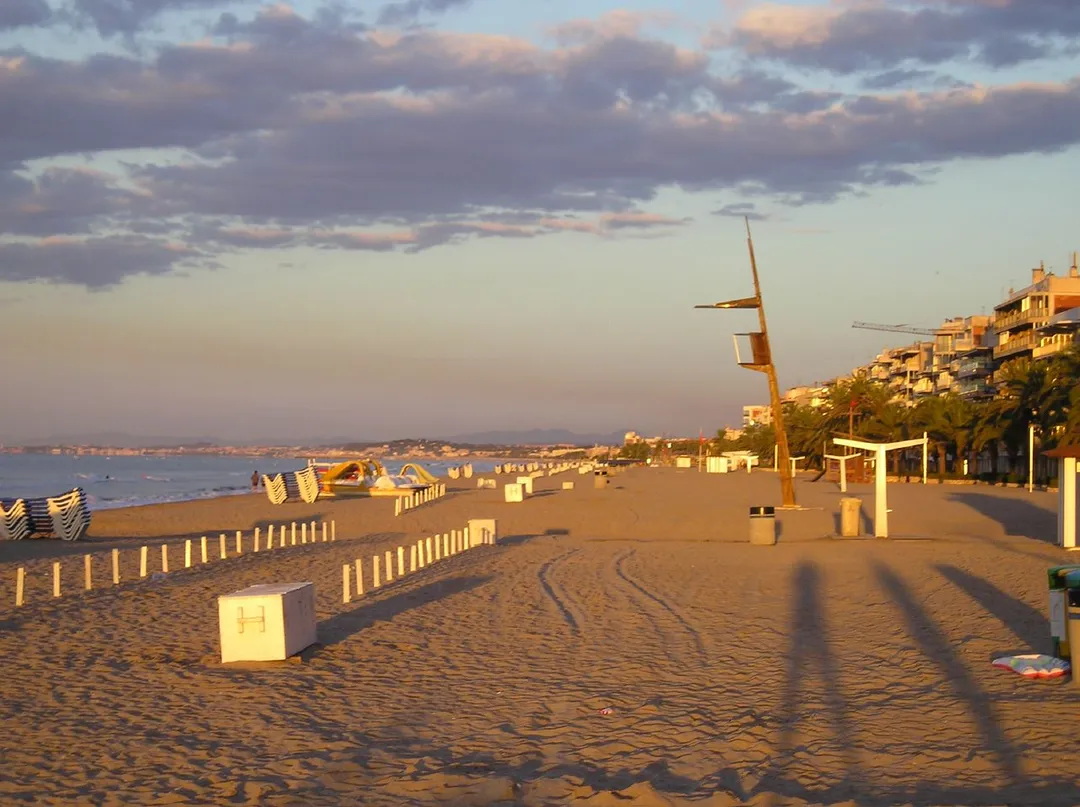 Calafell Beach, Catalonia, Spain.