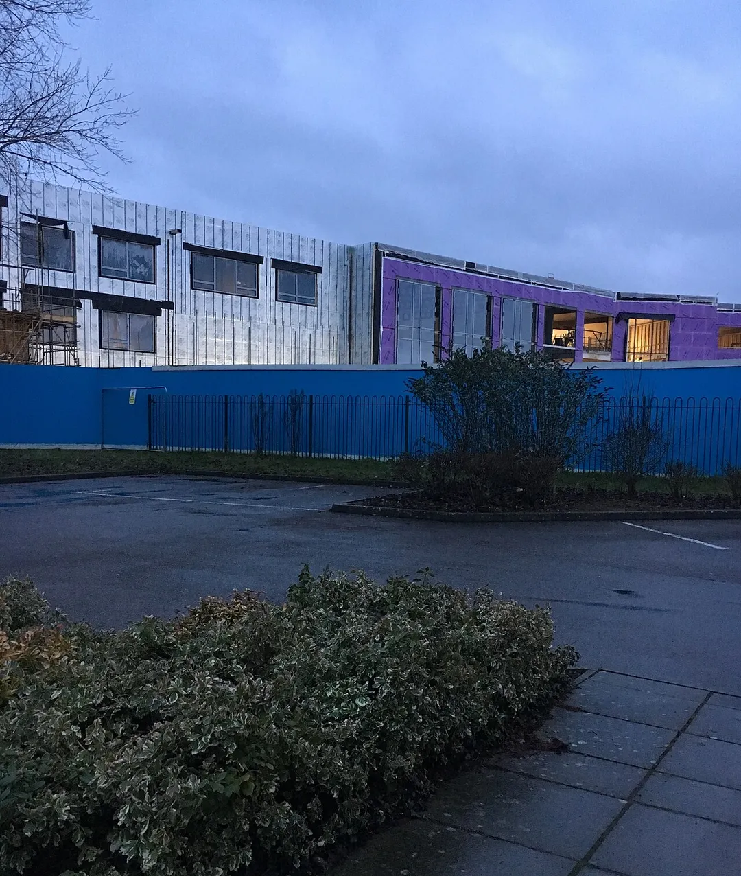 Photo of the New Build during construction, Thursday 2nd February 2017.
