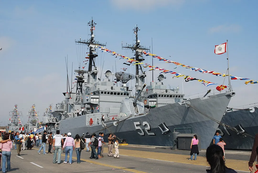 The Peruvian Naval ship BAP Villavicencio
