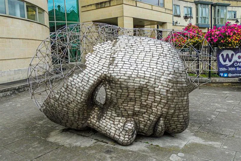 Scultpure by Rick Kirby.