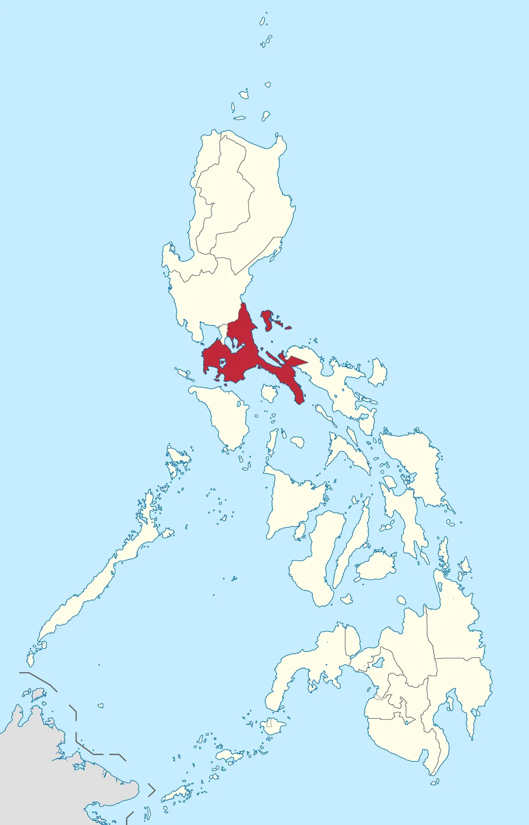 Location of CALABARZON in the Philippines.