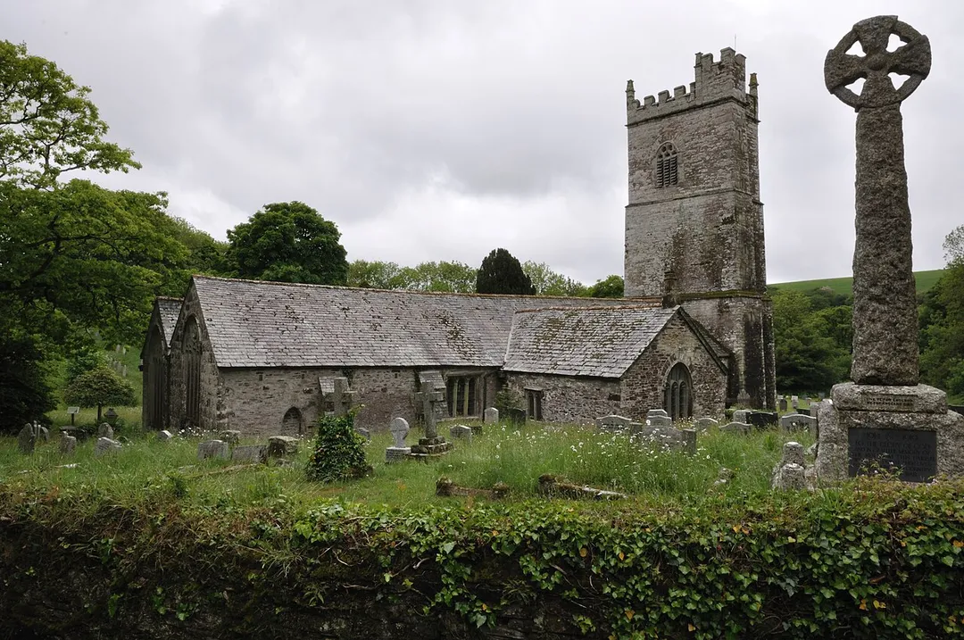 St Julitta's parish church, Lanteglos, near Camelford, Cornwall, seen from the northeast