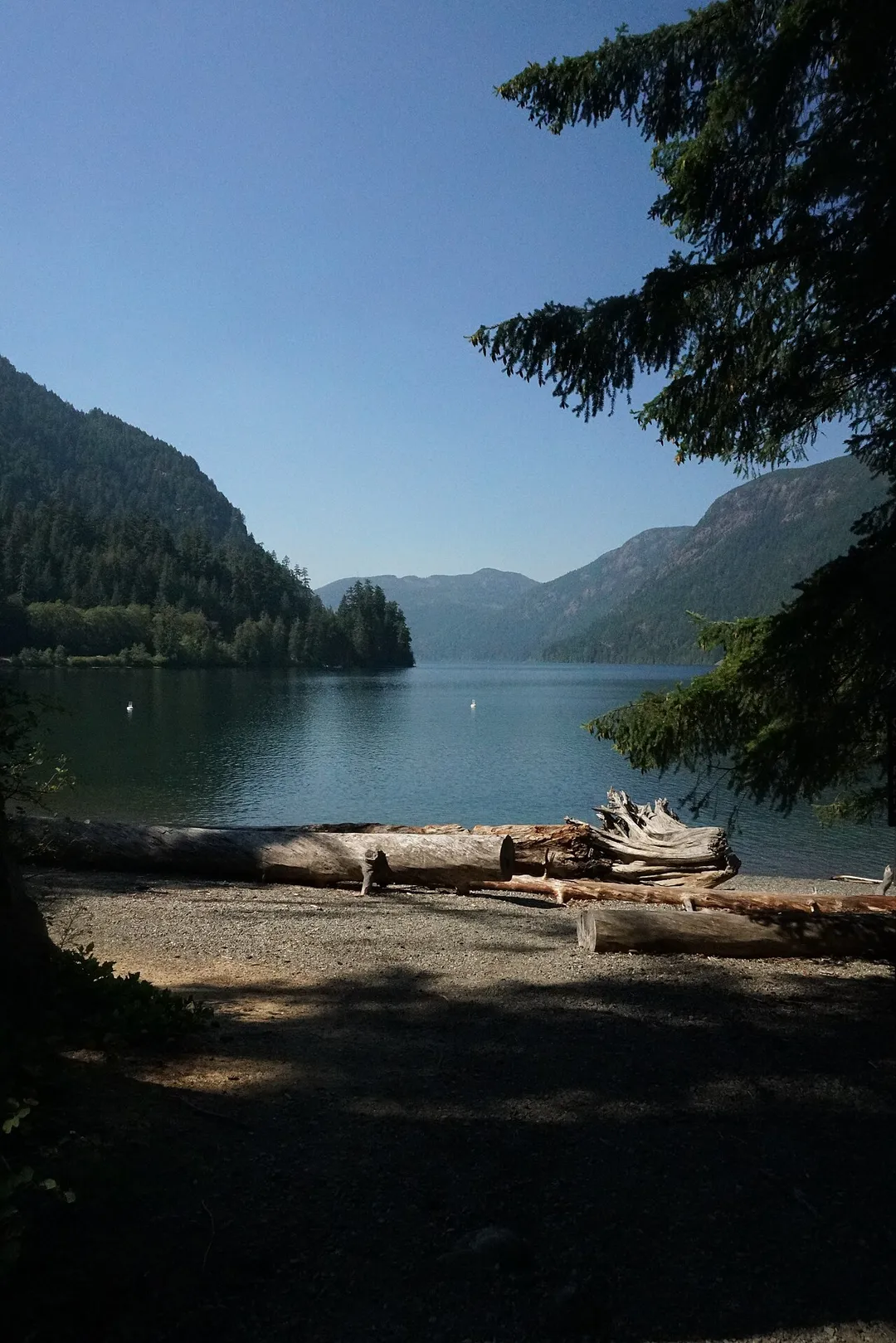 View of Cameron Lake from Picnic Area, Vancouver Island, Canada