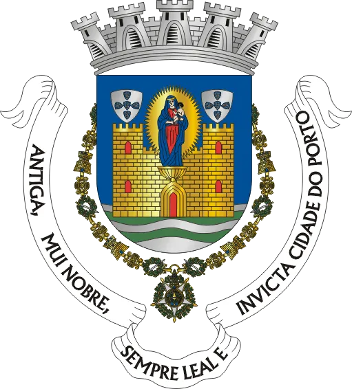 Crest of Porto municipality - Portugal.