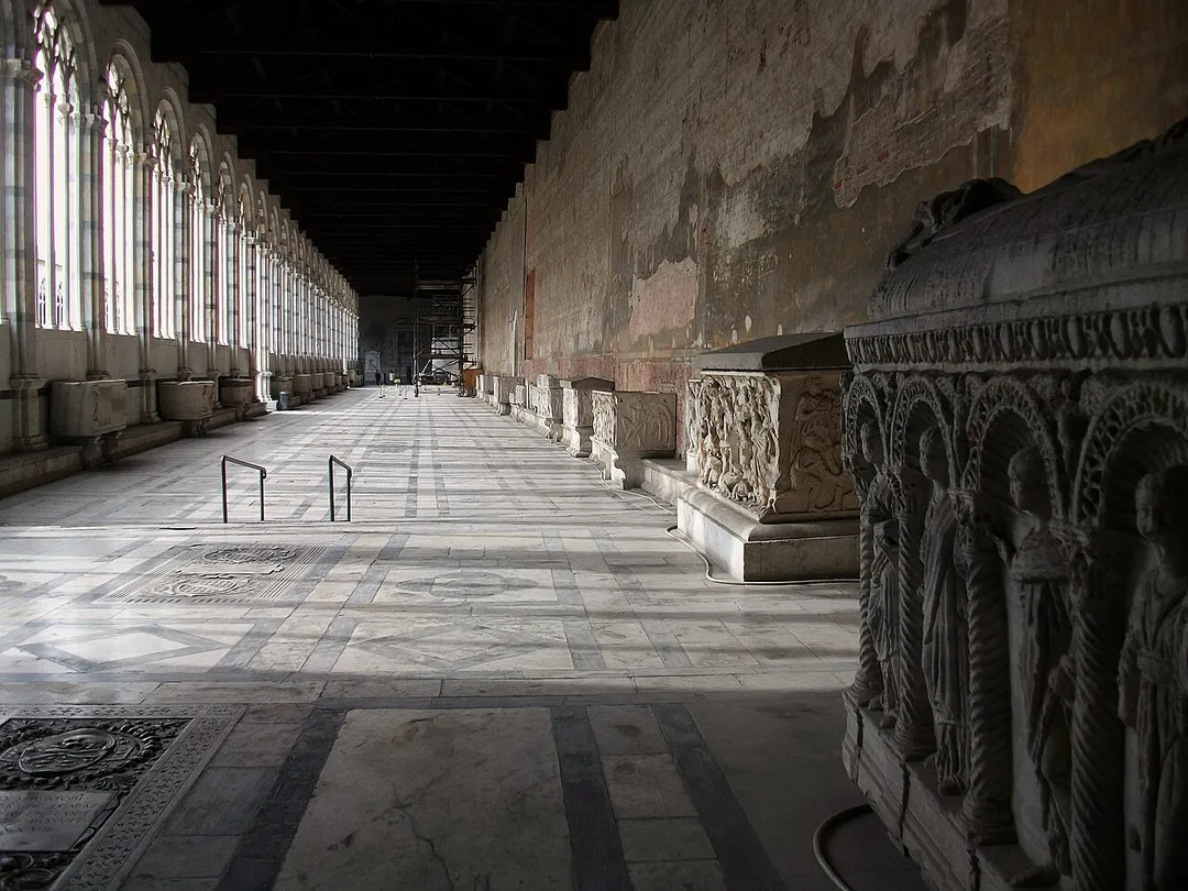 Sarcòfags al camposanto de Pisa.