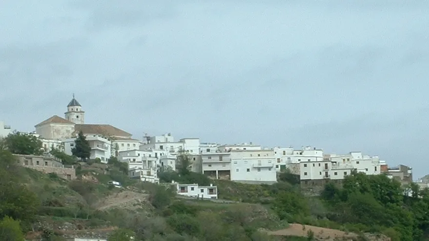 View of Cáñar, Granada, from the east (taken from the GR7 footpath)