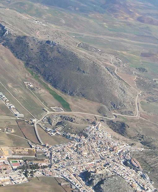 Vista aérea de Cañete la Real