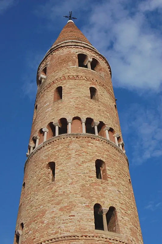 Bell tower of the city of en:Caorle, Italy.