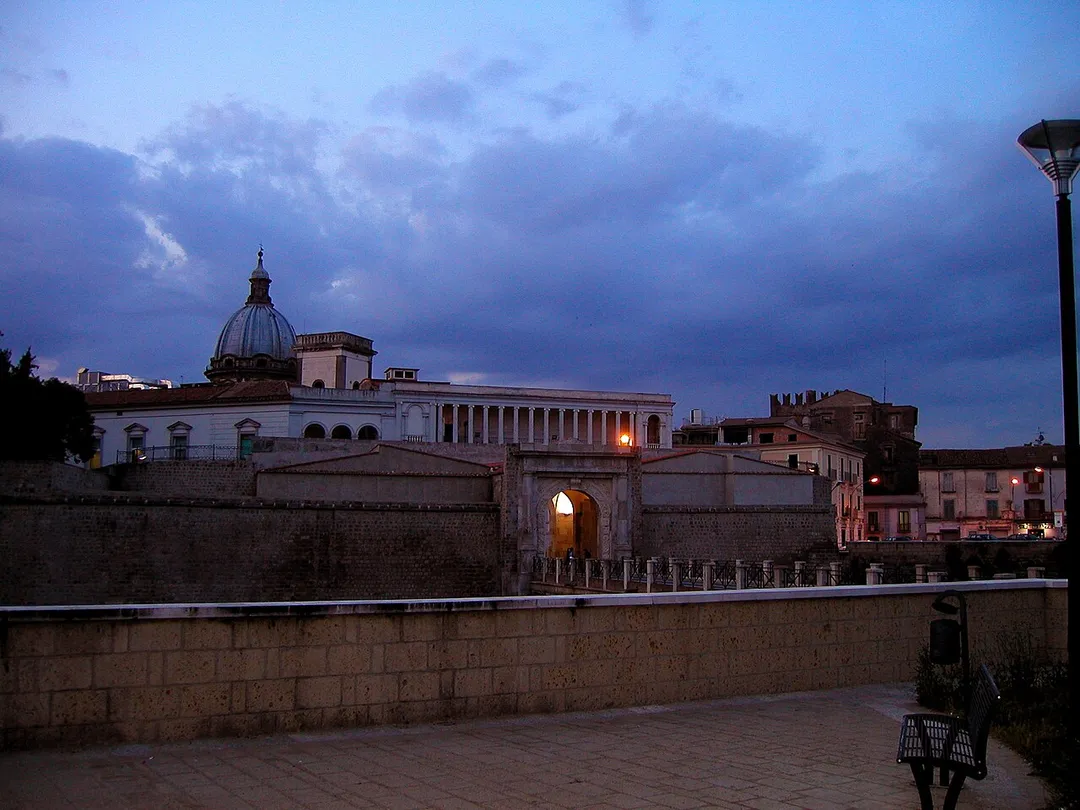 on a night stroll through Capua (circa 2002, although not much has changed)